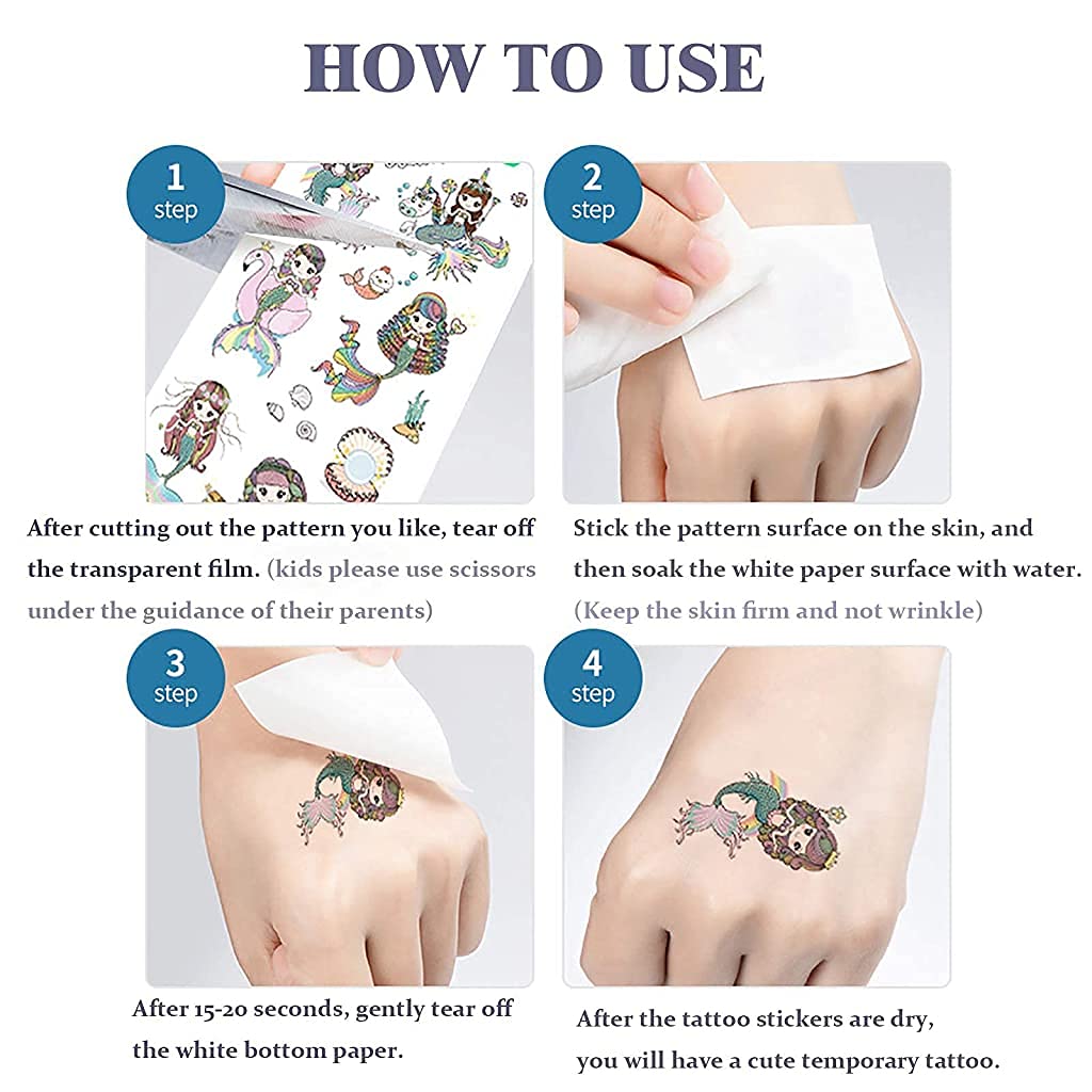 MAYCREATE® 10 Sheets Unicorn Tattoos Sticker for Kids Girls 50+styles Waterproof Sweet Tattoo Stickers for Party Favors Supplies and Children Accessories Gift MAYCREATE® 10 Sheets Unicorn Tattoos Sticker for Kids Girls 50+styles Waterproof Sweet Tattoo Stickers for Party Favors Supplies and Children Accessories Gift